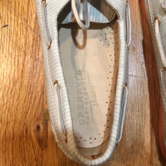 Blue and white striped top sider sperrys - Picture 2 of 8
